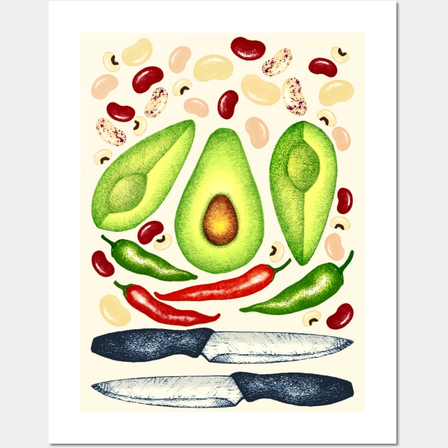 Avo-licious Chef Wall Art by PerrinLeFeuvre